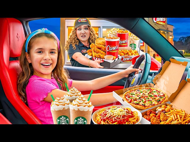 We ATE At Every DRIVE THRU For 24 Hours!