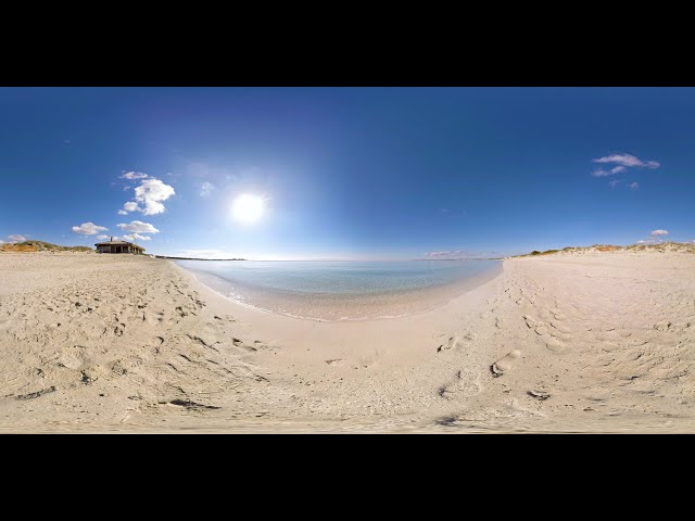 360° STOCK VIDEO 4K | Wide - Open Beach | Atmosphaeres