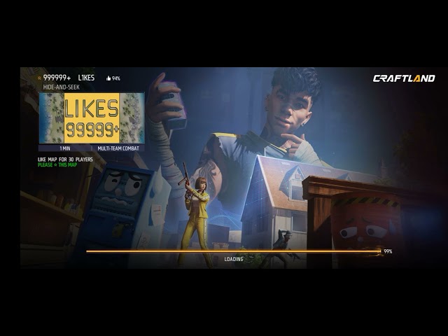 99999+ Likes free fire 🔥| Likes craftland map code free fire 🇵🇰 || HN SHRI |