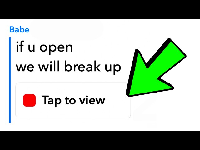 Would You Open This Snap?
