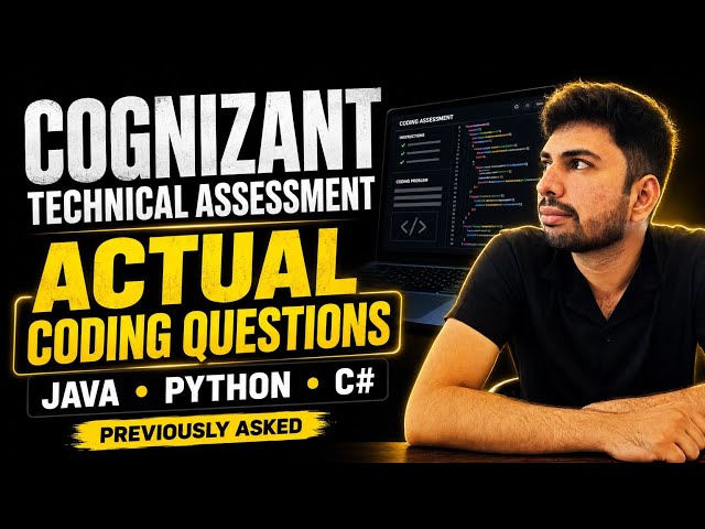 Cognizant Technical Assessment Coding Questions Discussed 2027 | Cognizant Coding Questions 