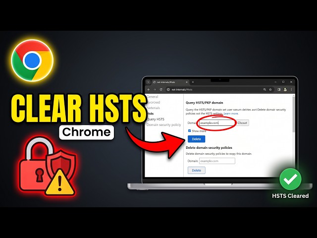 Clear HSTS Settings In Google Chrome NOW