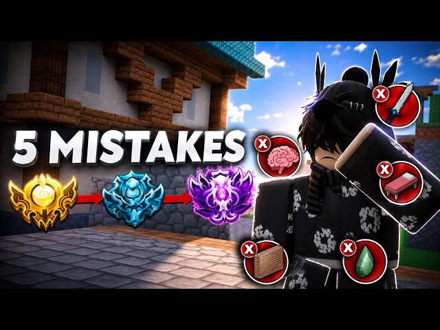 5 MISTAKES YOUR MAKING IN RANKED (Roblox Bedwars) and how to fix them..