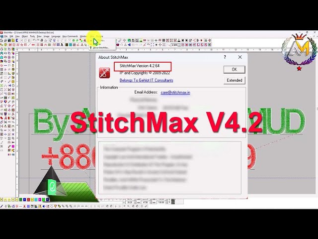 StitchMax V4.2 Embroidery Full Version All Windows 64Bit