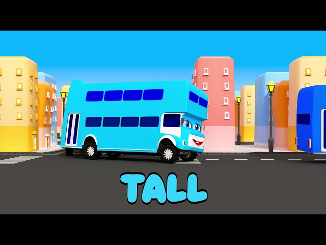 Wheels on the Bus 🚌 | Big vs Small, Long vs Short & Tall vs Tiny | Pilli Go Nursery Rhymes