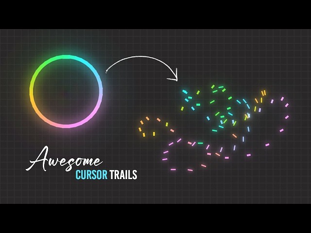 Awesome Cursor Trails  Animation Effects 2 | GSAP