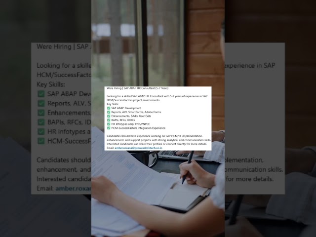 SAP JOB - Forwarded