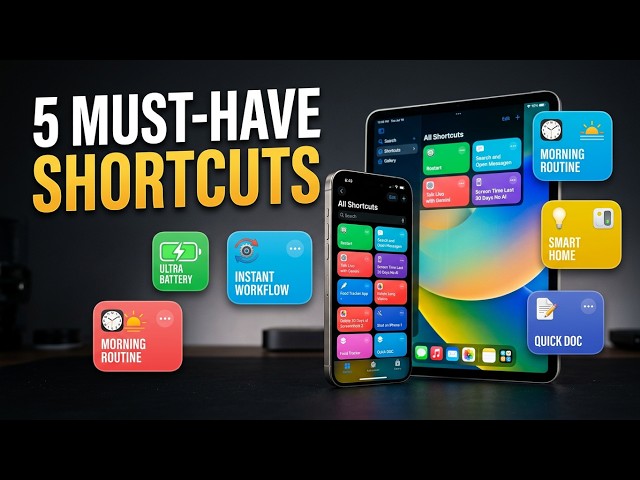 5 Best iPhone & iPad Shortcuts You NEED to Know | iPhone Automation | iPhone Duo