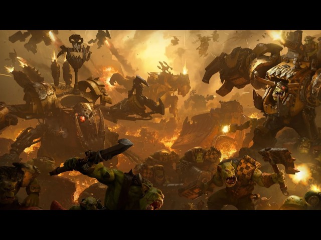Warhammer 40k Ork enemies in Helldivers 2