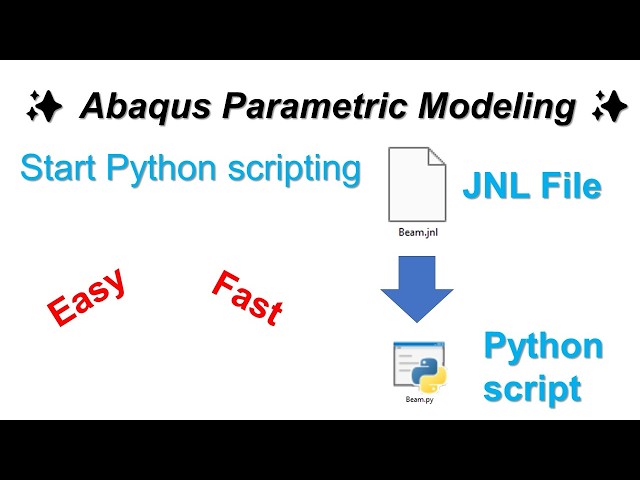 The Easiest & Fastest Way to Create Abaqus Python Scripts | Beginner Tutorial