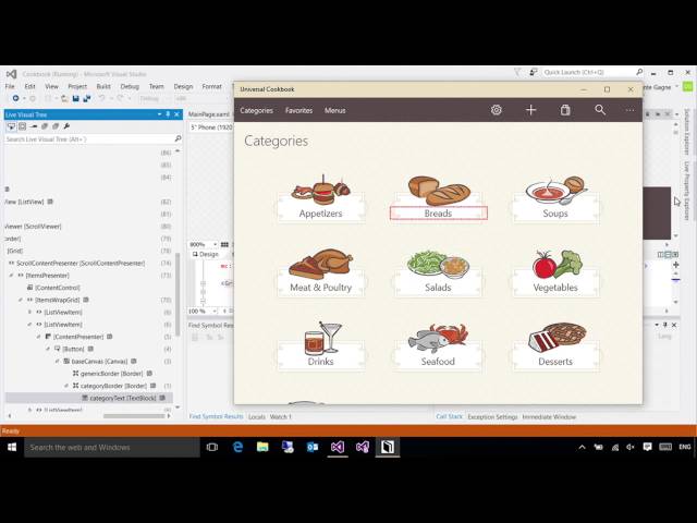 (5) Taking advantage of advanced debugging & diagnostics tools for Universal Windows app dev