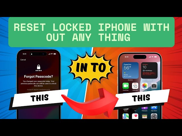 How To Factory Reset Locked iPhone Without Computer Or Apple iD ! Erase Passcode Locked iPhone!