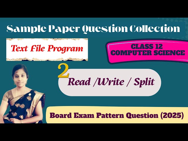 Techniques for Effective Sample Paper Preparation | 4-Mark Program Question Tips 💯 | CBSE 2025