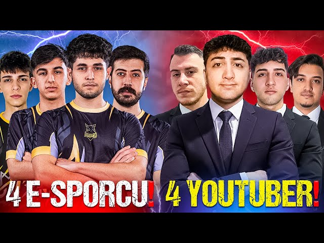 4 YOUTUBER vs 4 GERÇEK E-SPORCU! | PUBG Mobile