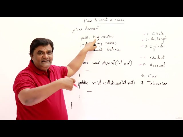 Lecture 11.3 : How to Write a Class — [Abdul Bari] Java Course