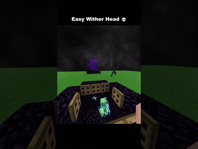 Easy Way to Get Wither Heads 😱 | Minecraft #Shorts