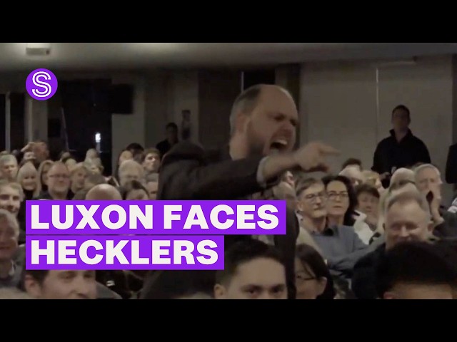 Hecklers disrupt PM’s public meeting as tensions follow Luxon to Christchurch | Stuff.co.nz