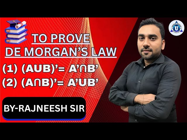 DIGITAL ELECTRONICS | BCA 2nd Sem |All Universities| De_Morgan's Law | DAY-08