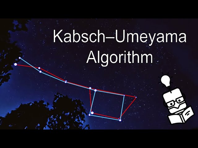 Kabsch-Umeyama Algorithm - How to Align Point Patterns
