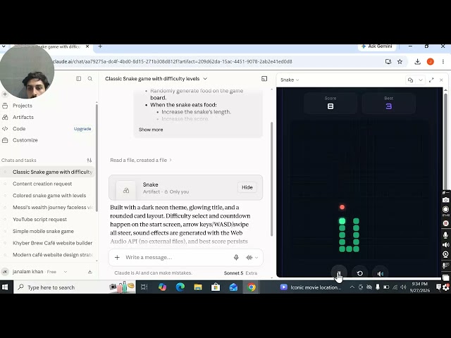 hos to build games using cluades