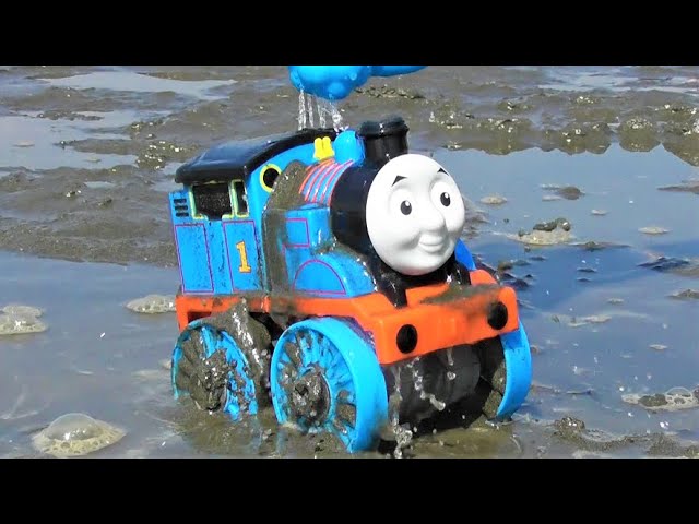 Dig the toys out of the mud