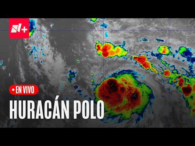 EN VIVO: Ojo del Huracán Polo Impactará BCS en la Noche. Esta es la Trayectoria