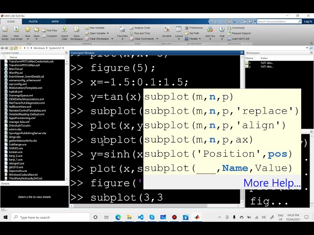 subplot in matlab .gtext and text .ploting in matlab lect no 3