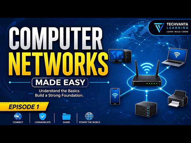Introduction to Computer Networks | Basics of Computer Networks Explained  | Techvanta Learning