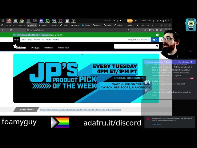 Deep Dive w/ Tim: picogame on Fruit Jam + Working on USB Gamepad Input