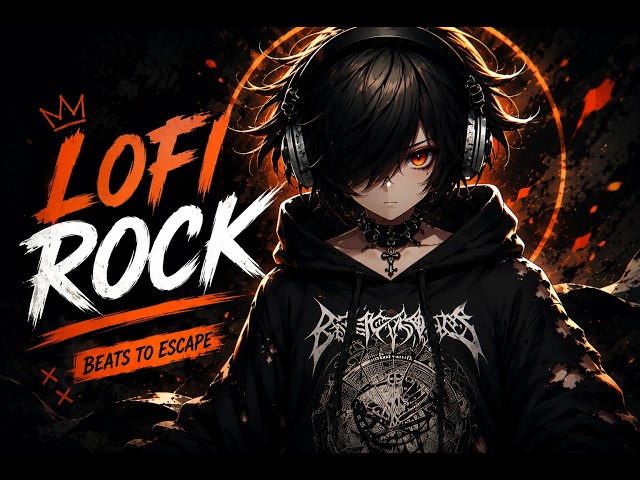 LoFi Rock Radio 24/7 🤘 Deep Focus & Productivity Mix (Atmospheric Metal Riffs)