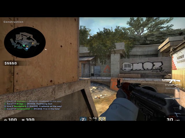 CSGO: Nade Bait - Wingman - Overpass
