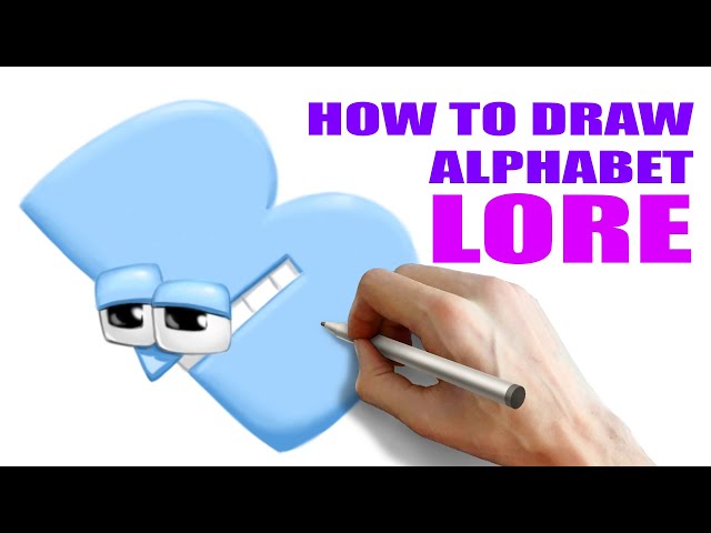 How to Draw Alphabet Lore #B | Cute Letter B Easy Step by Step