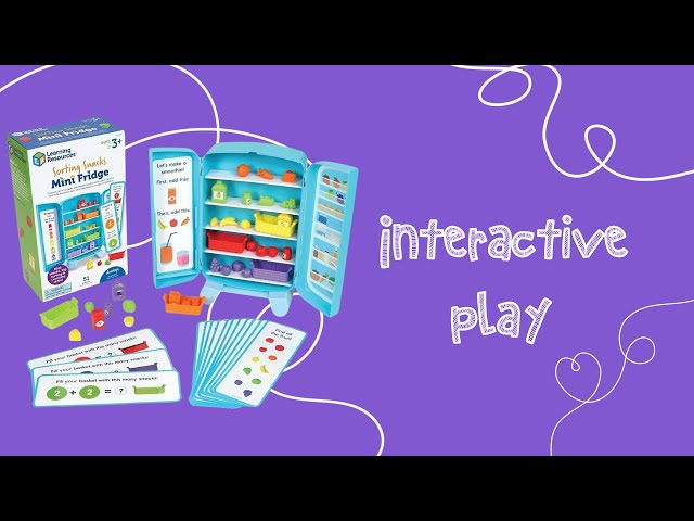 Learning Resources Sorting Snacks Mini Fridge - interactive play