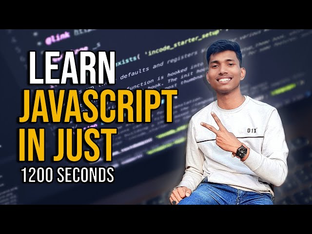 Learn Javascript in 1200 seconds in HINDI for Beginners