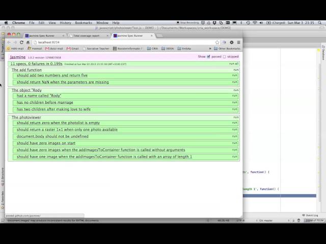 Testing JavaScript DOM Manipulation with Jasmine and Maven
