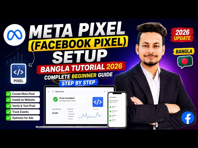 Meta Pixel (Facebook Pixel) Setup Tutorial 2026 | Complete Beginner Guide Step by Step
