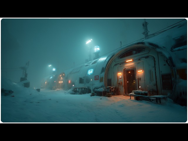 The Most Relaxing Sleep I've Ever Had: Soothing Blizzard Storm at a Dark Arctic Bunker & Windy ASMR