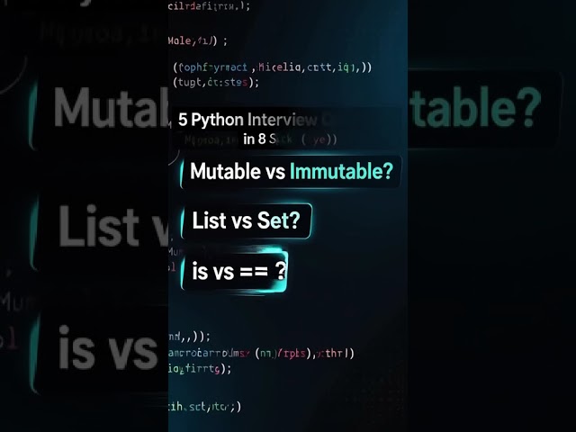 python interview questions and answers | python coding interview questions | python for beginners |