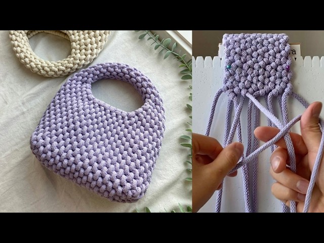 How I Use Double Half Hitch Knot in Macrame Bags