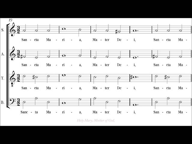 Handl-Gallus | Ave Maria [á 4; before Victoria; Capella de Ministrers]