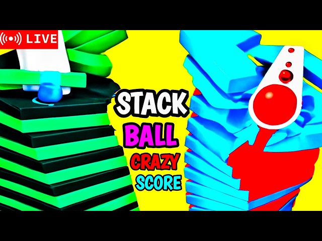 🔴 STACK BALL LIVE | Can I Reach Level 100? 😱#StackBall #StackBallLive #GamingLive #LiveGameplay