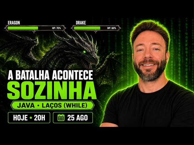 Java: a batalha acontece SOZINHA — Laços (while) na prática