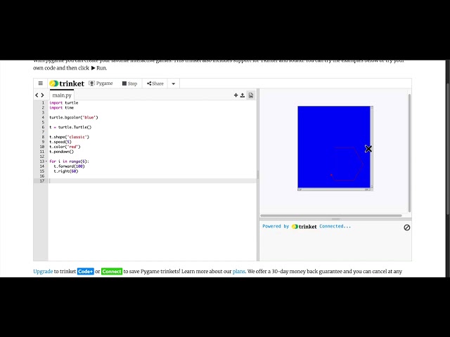 Python Turtle Programming #triangle #Square #Hexagaon