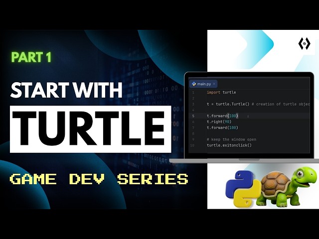 Python Turtle Tutorial for Beginners – Your First Turtle Program