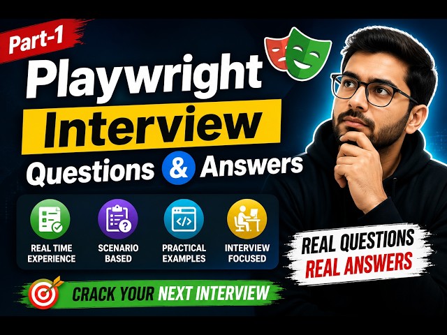Part-1 | Playwright Interview Questions and Answers|  Real Time Experience| Scenario Based