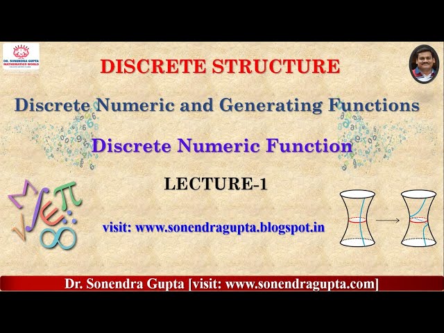 ||Discrete Structure||Discrete Numeric Function||Lecture-1||