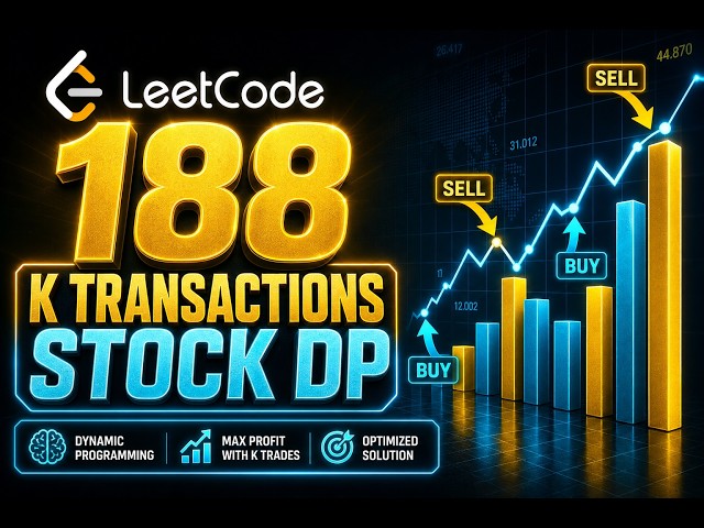 LeetCode 188: Best Time to Buy and Sell Stock IV in less than 5 minutes | Buy-Sell DP