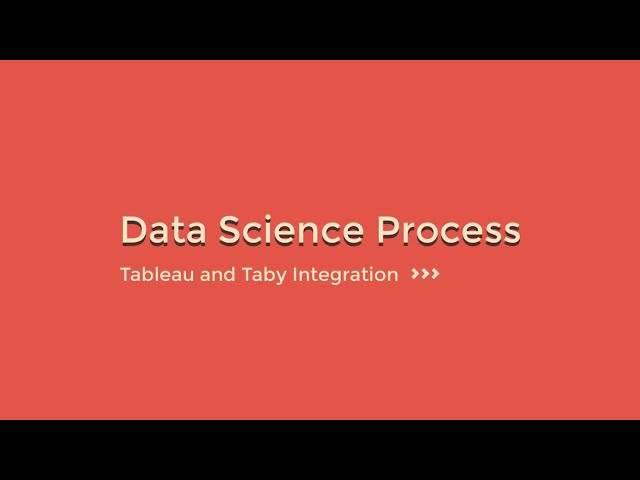 Tableau and Python (TabPy) Integration - Part 1