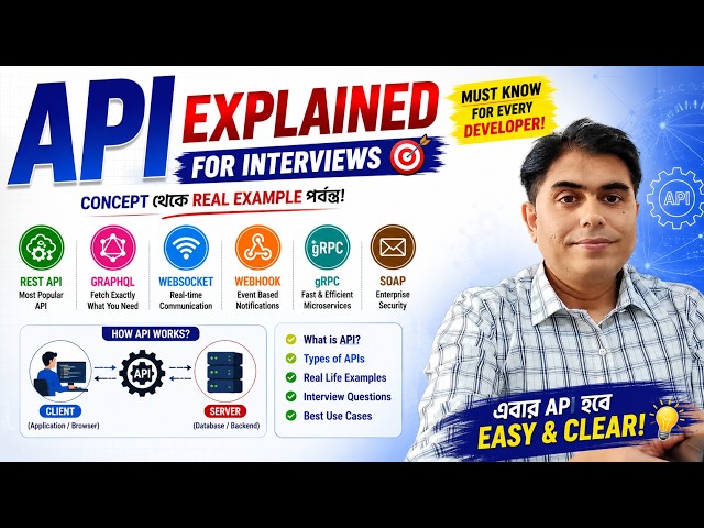 🚀 API Tutorial for Beginners | REST API, GraphQL, WebSocket & SOAP Explained with Real Examples