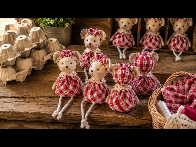 💰 Turn an Egg Carton into This Adorable Mouse! | Easy DIY Crafts to Sell